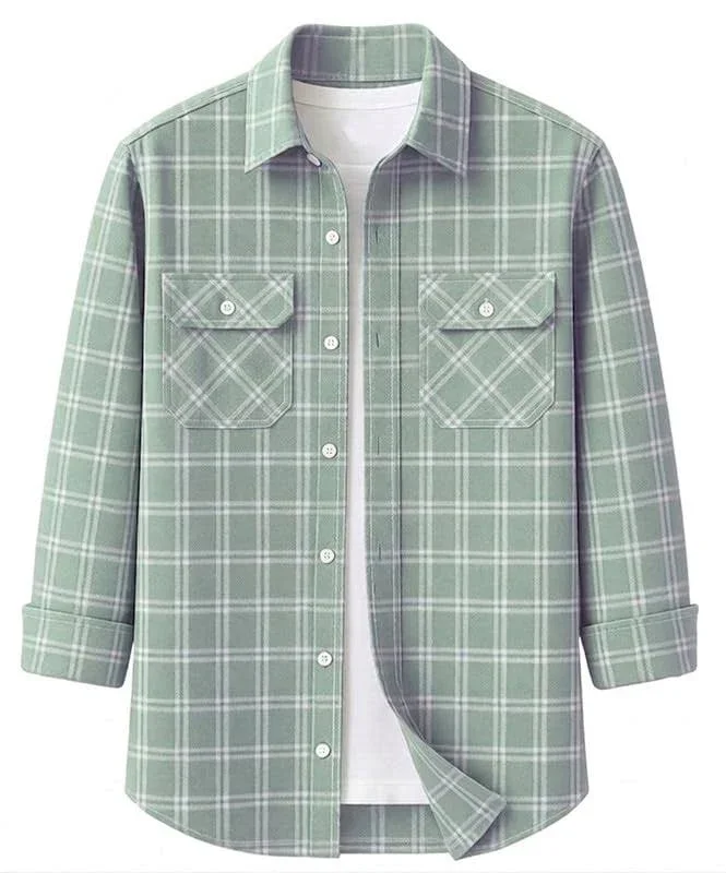 DEELMO Men's Casual Button Down Shirts Long Sleeve