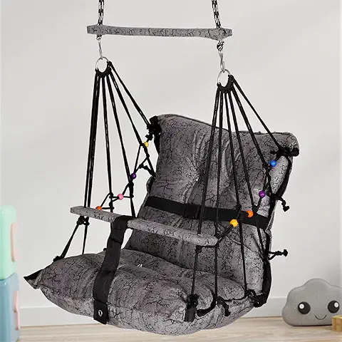 Premium Baby Swing Jhula for 0-3 Years | Cotton Hammock with Safety Belt