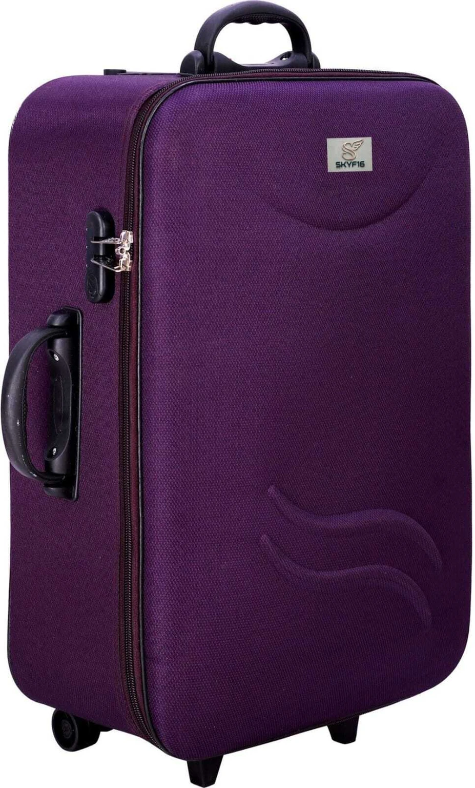 SkyF16 Small Check-in Suitcase (20 inch) 3 Wheels - Travel Suitcase 20 Inch Trolley Bag/Suitcase Bag with 3 Wheels For Men & Women - Purple