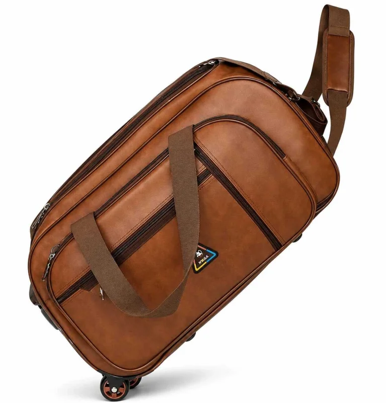 ZGRIPX 70 L Strolley Duffel Bag - B E S E T S E L L E R ZGX Brown Leatherette Travel Bag - Brown - Large Capacity