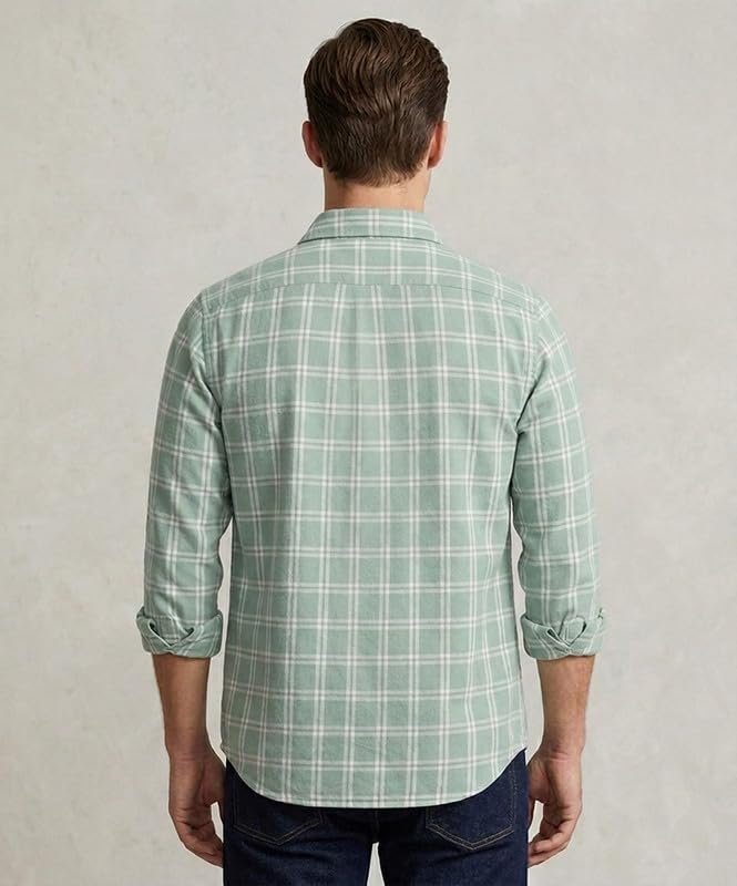 DEELMO Men's Casual Button Down Shirts Long Sleeve
